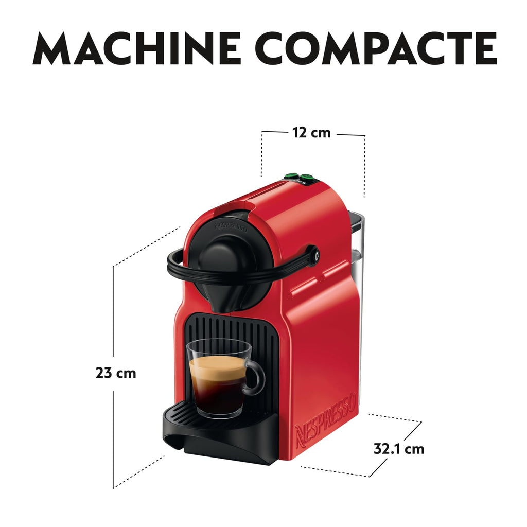 Machine à café Inissia rouge, Cafetiere Espresso