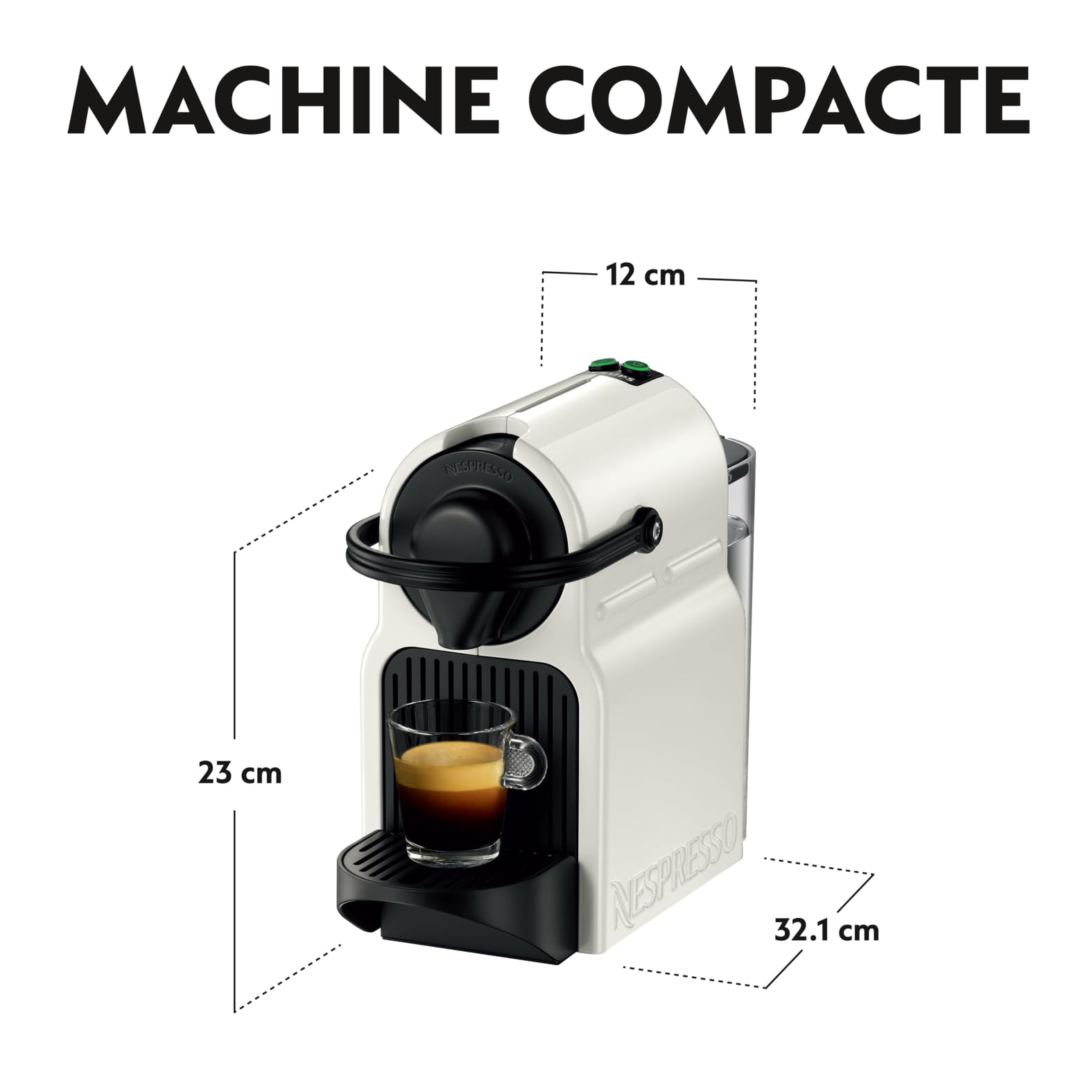 Machine à Café Inissia Blanche Cafetière Espresso